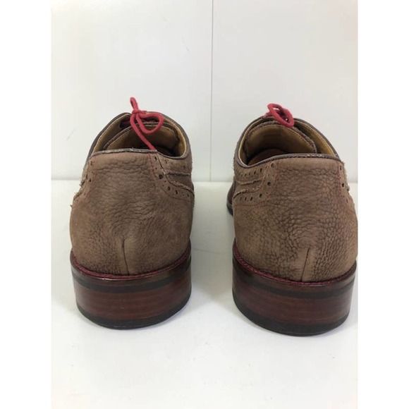 Cole Haan Suede Wingtip Lace-Up Oxford Shoes Taupe Men\'s US 12